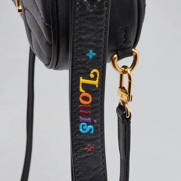 Louis Vuitton Black Quilted Leather New Wave Heart - Picture 6 of 10